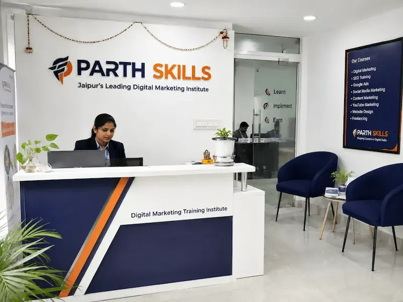 Parth Skills classroom in Pratap Nagar Jaipur